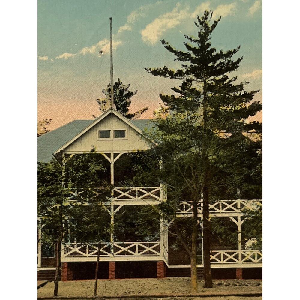 Antique 1917 Litho Ephemera Postcard Hermitage Michigan City Ind CT Photochrom